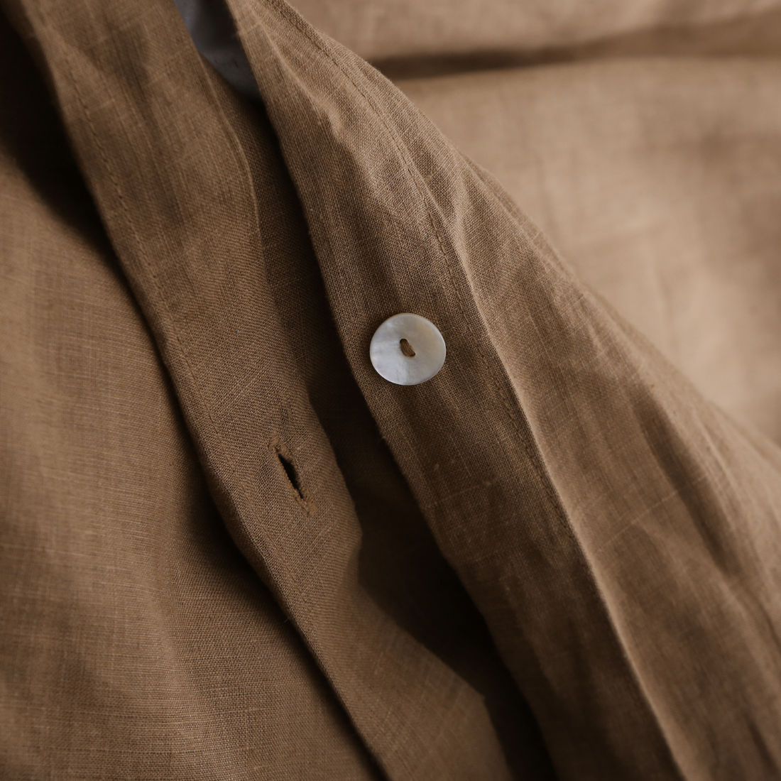 Umber Brown 100% Hemp Fitted Sheet