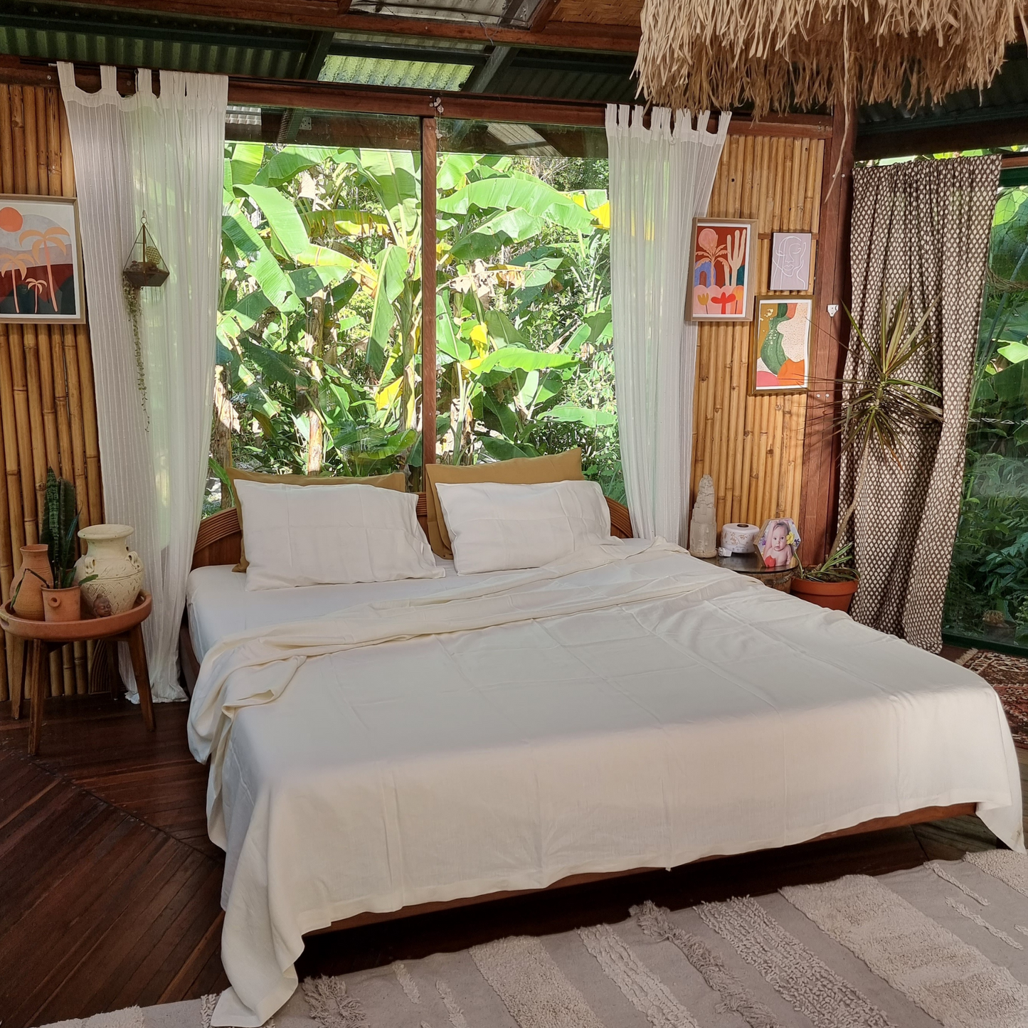 White 100% Hemp Sheet Set