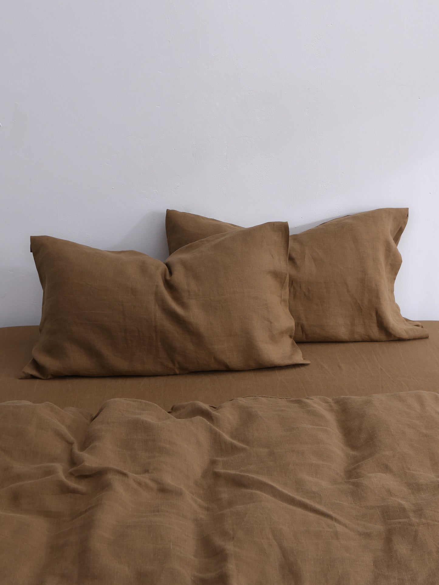 Umber Brown 100% Hemp Pillowcase Set