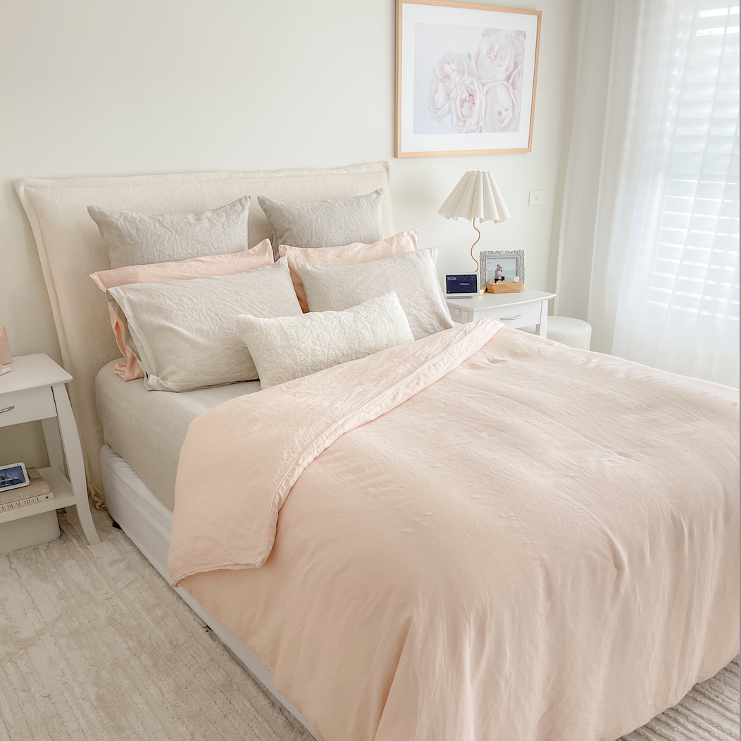 Light Pink 100% Hemp Sheet Set