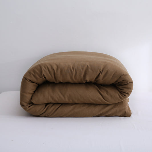 Umber Brown 100% Hemp Doona Cover