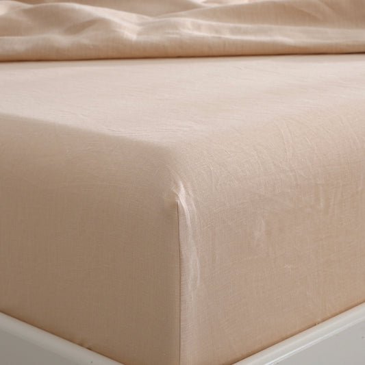 Light Pink 100% Hemp Fitted Sheet