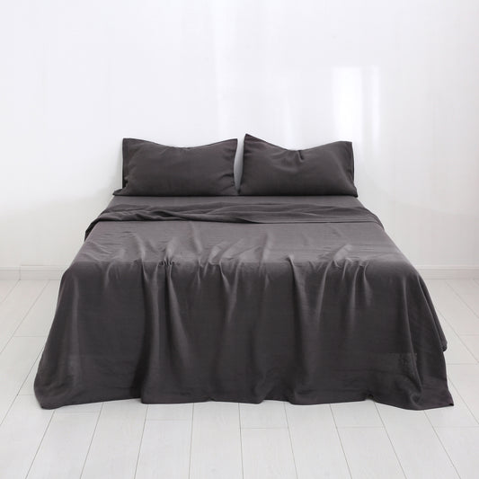 Charcoal 100% Hemp Flat Sheet