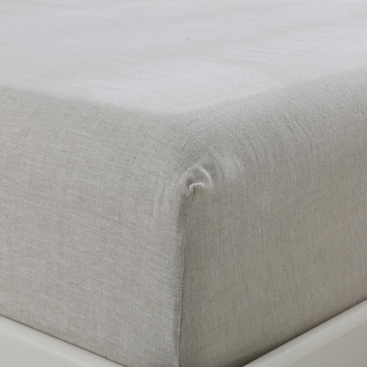 100% Hemp Fitted Sheet In Natural Hemp