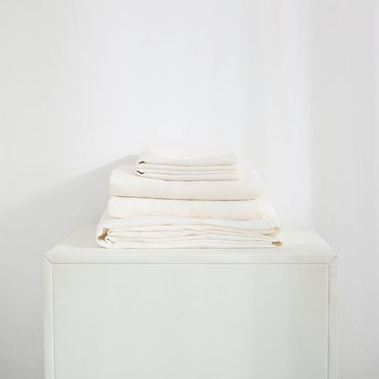 White 100% Hemp Sheet Set
