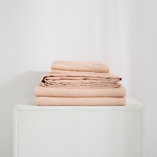 Light Pink 100% Hemp Sheet Set