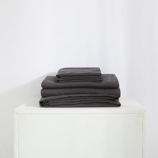 Charcoal 100% Hemp Sheet Set