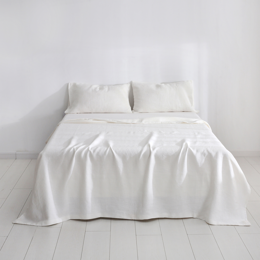 White 100% Hemp Sheet Set