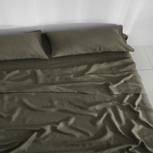 Olive 100% Hemp Flat Sheet