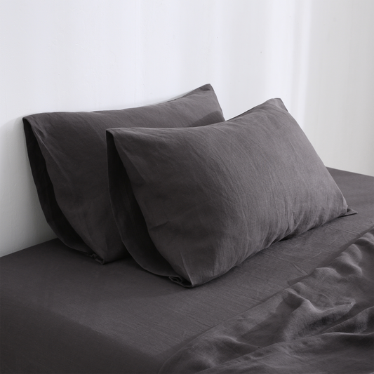 Charcoal 100% Hemp Pillowcase Set