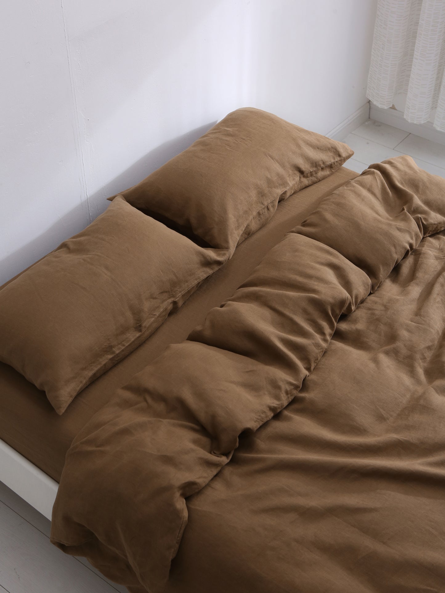 Umber Brown 100% Hemp Pillowcase Set