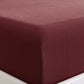 Burgundy 100% Hemp Fitted Sheet