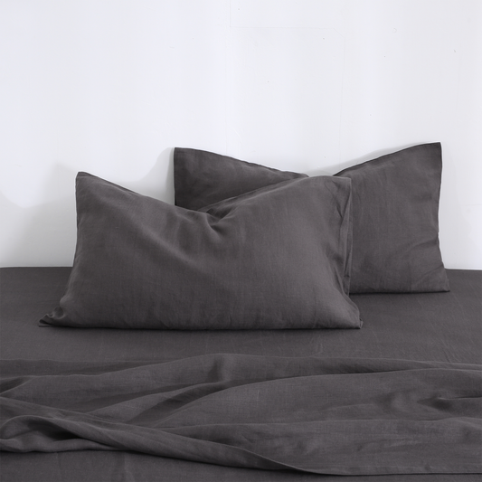 Charcoal 100% Hemp Pillowcase Set
