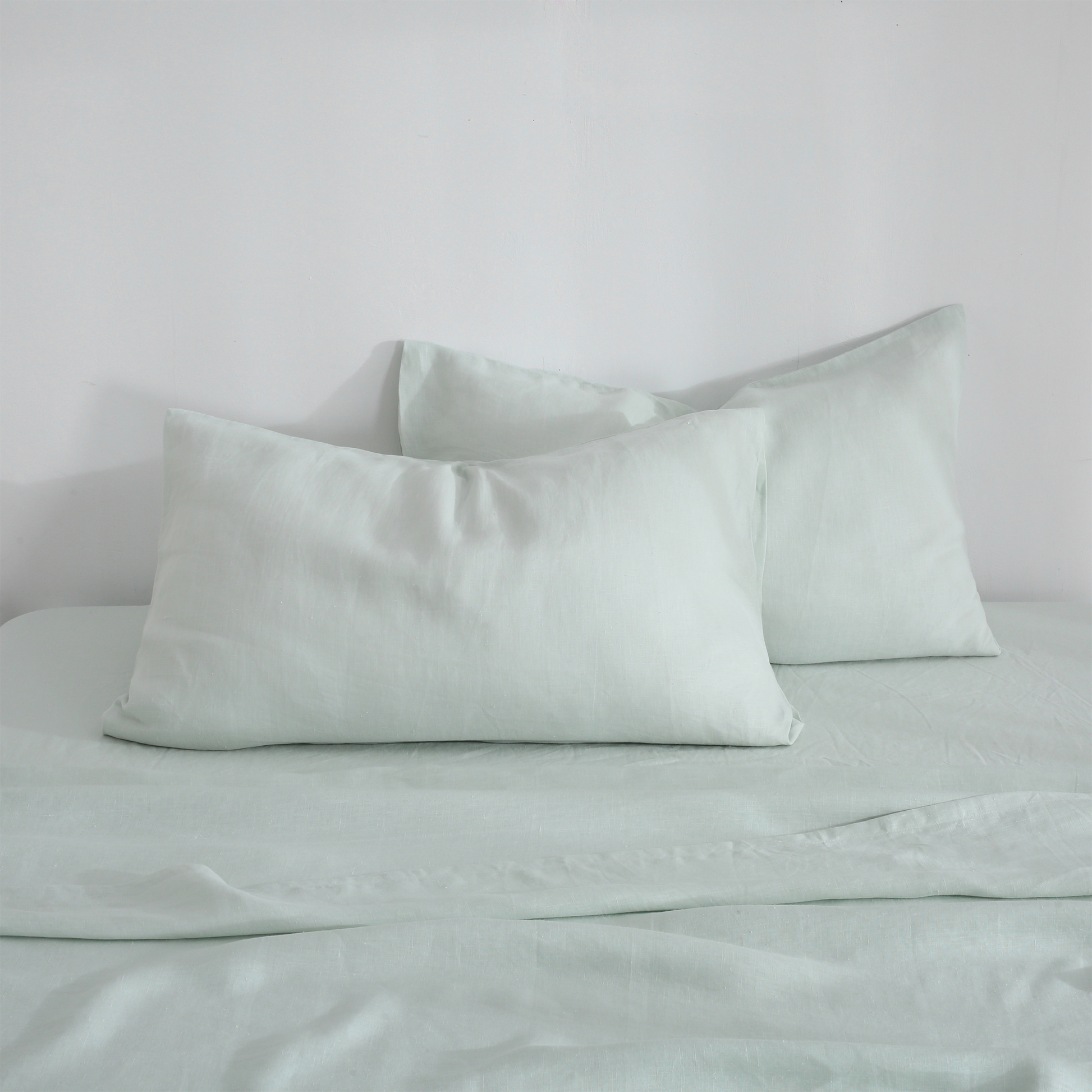 sage hemp pillowcases front picture