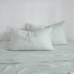 sage hemp pillowcases front picture